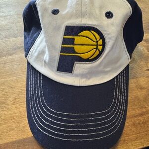 Navy and White Hat with Pacers Logo